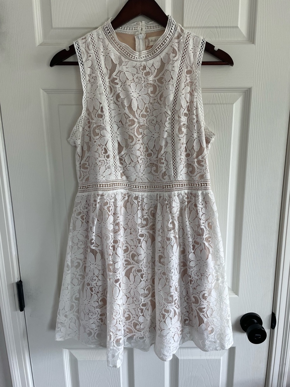 Altar’d State White Lace Fit & Flare Dress Size M Bridal Beach Vacation